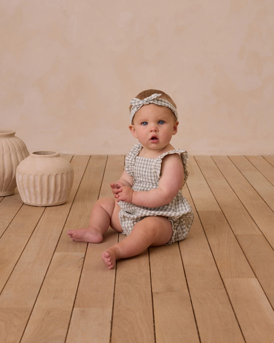 Eucalyptus Gingham Chiara Romper