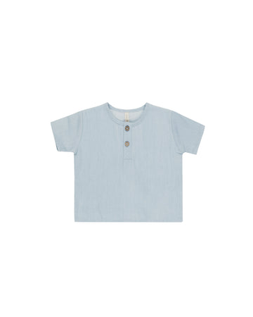 Chambray Henry Top