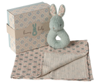 Mint Rabbit Rattle Set