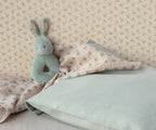 Mint Rabbit Rattle Set