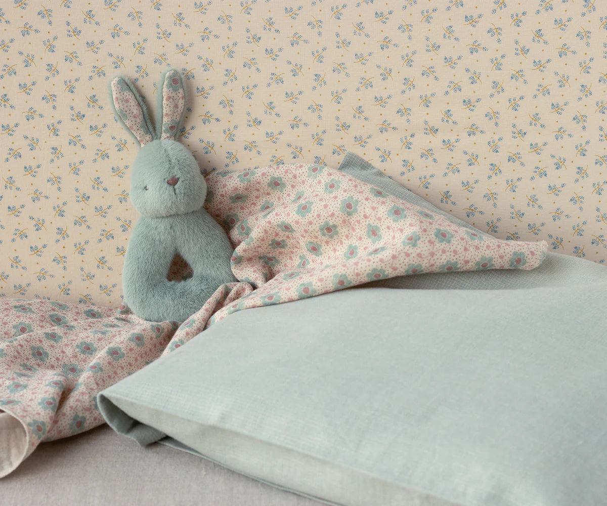 Mint Rabbit Rattle Set