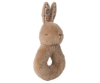 Cream Peach Rabbit Rattle Set