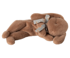 Soft Brown Small Sleeping Plush Bunny