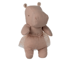 Small Soft Rose Hippo with Skirt