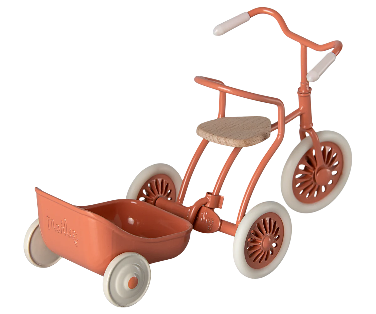 Mouse Tricycle Hanger - Coral