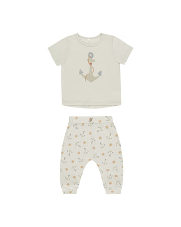 Anchors Tee & Slouch Pant Set