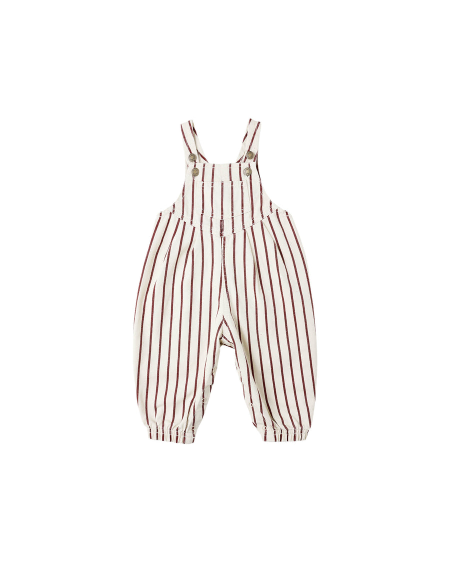 Burgundy Stripe Vintage Overall