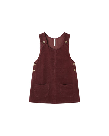 Burgundy Odette Overall Dress