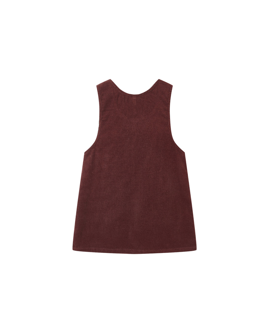 Burgundy Odette Overall Dress