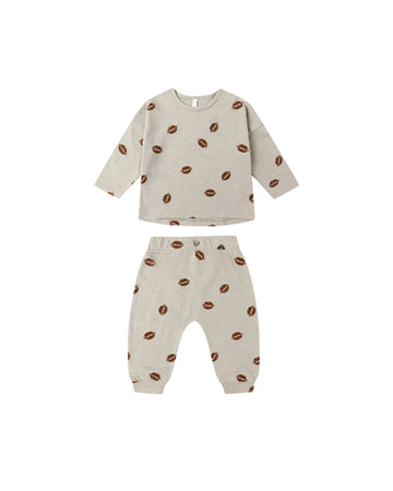Footballs Long Sleeve Tee & Pant Set