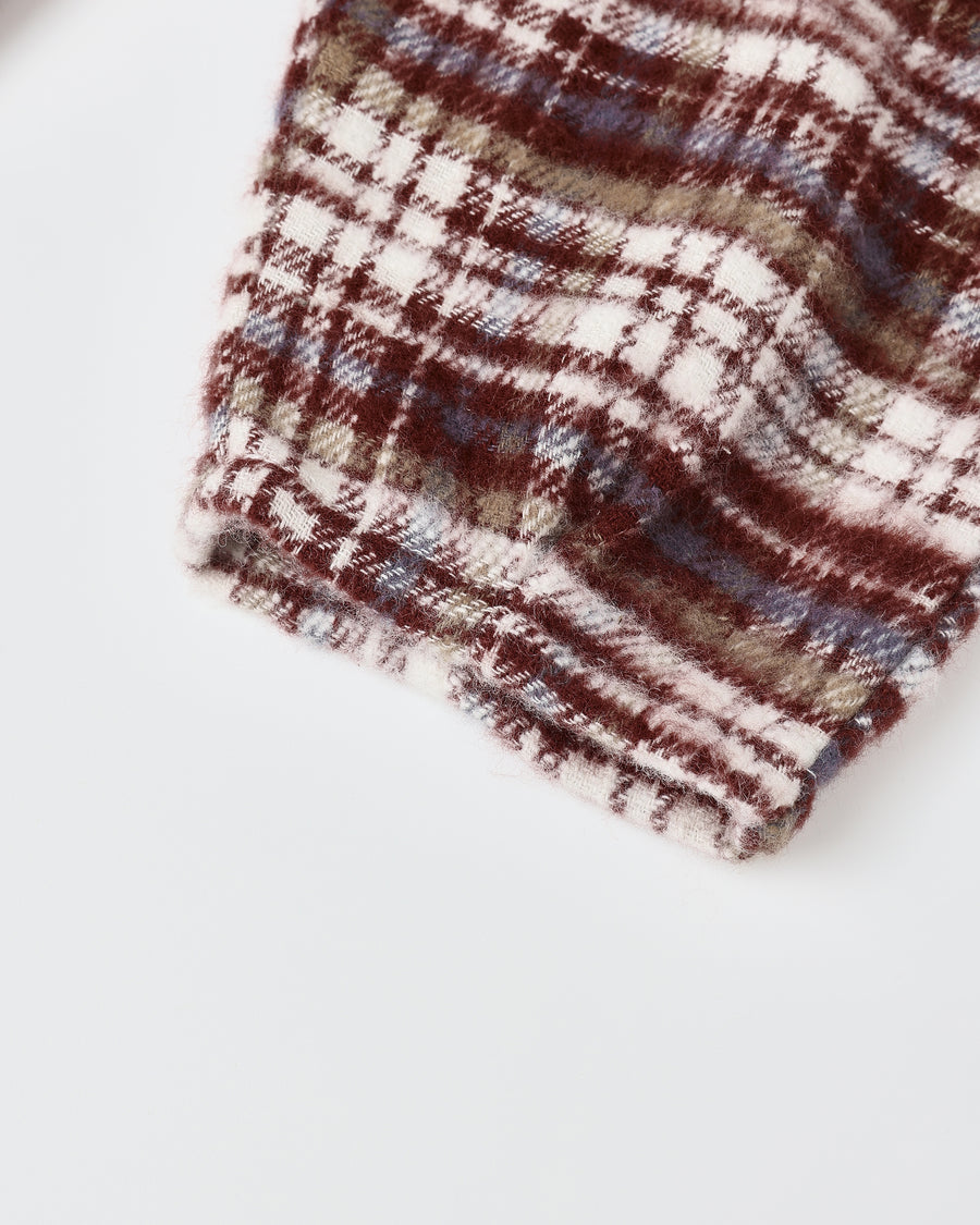 Burgundy Plaid Hayes Jumpsuit