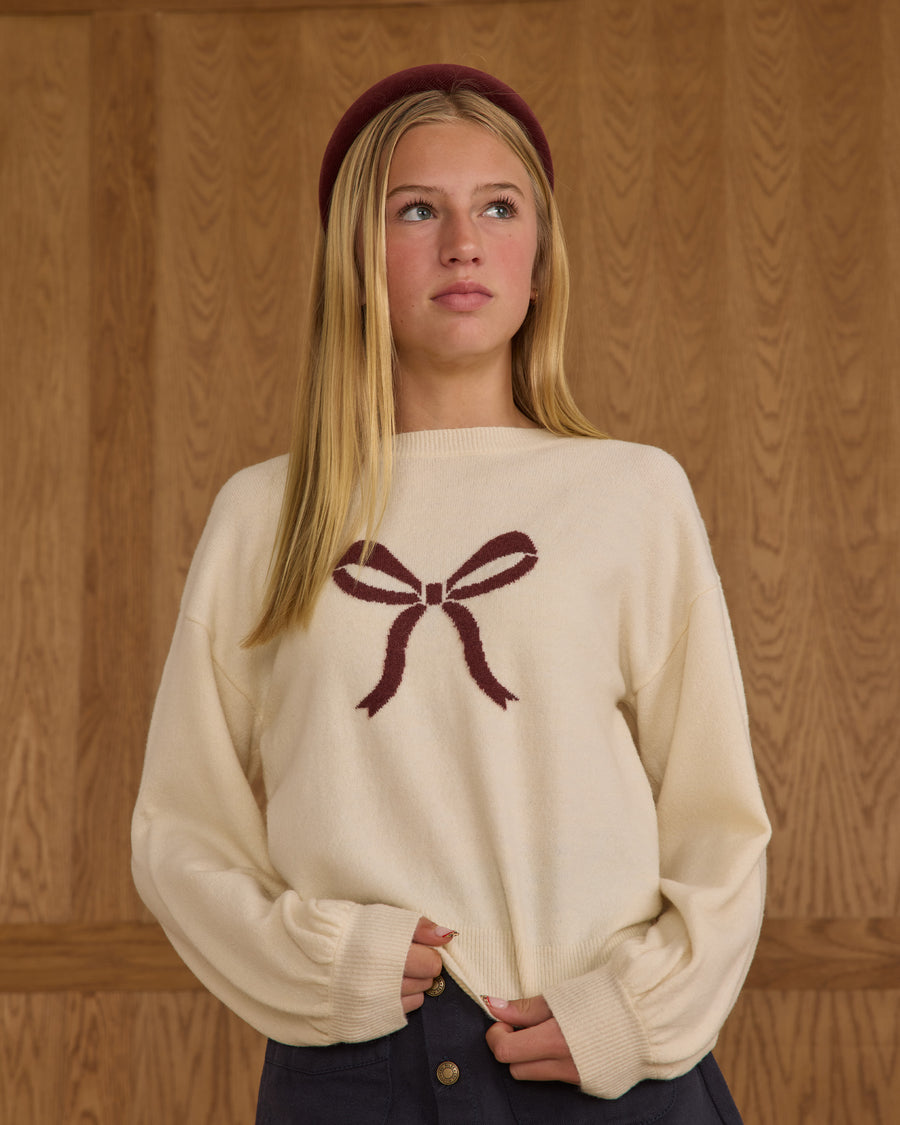Teen Bow Aspen Sweater