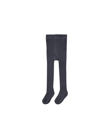 Navy Ribbed Tights