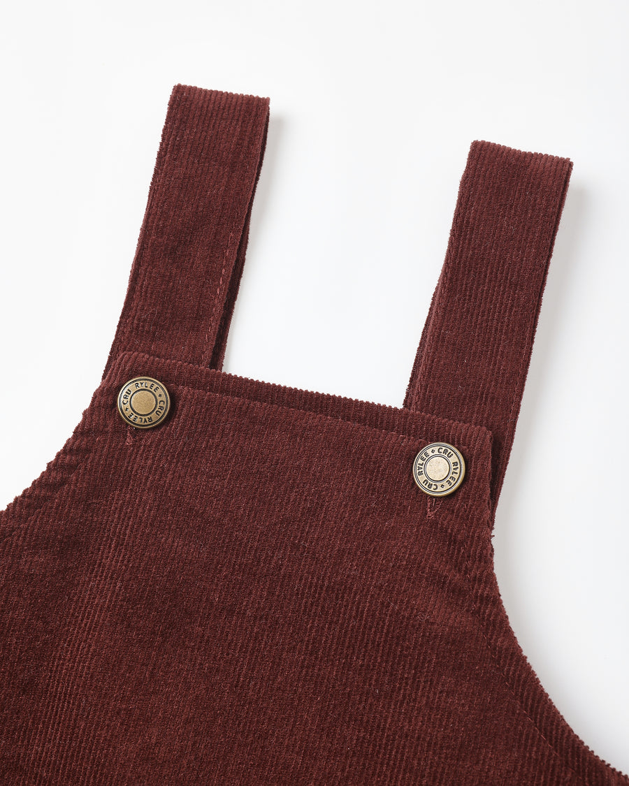 Burgundy Cargo Overalls