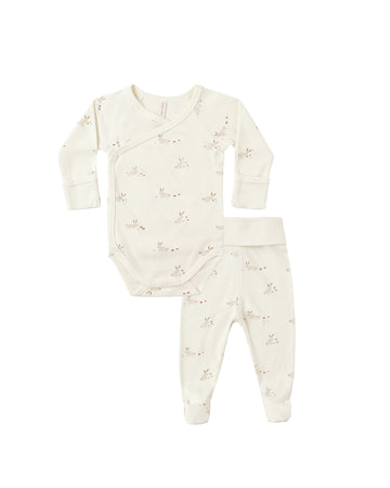 Bunnies Side Snap Bodysuit + Pant Set