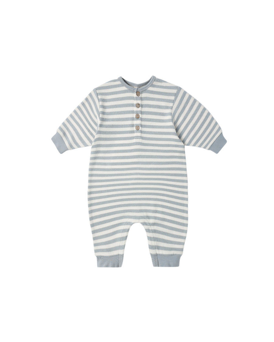 Blue Stripe Relaxed Jumpsuit