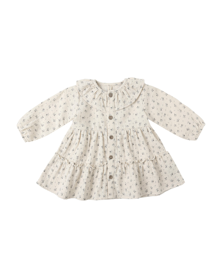 Bluebell Ruffle Collar Button Dress