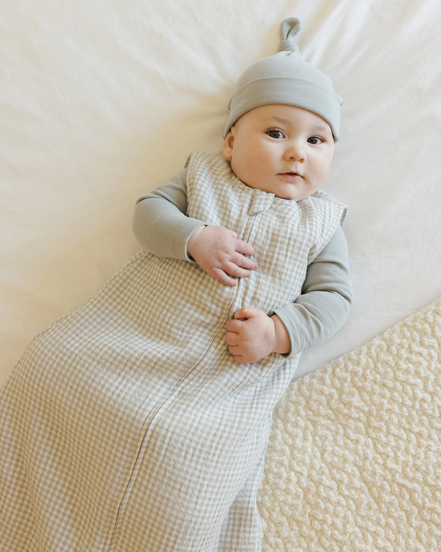 Blue Gingham Sleep Bag