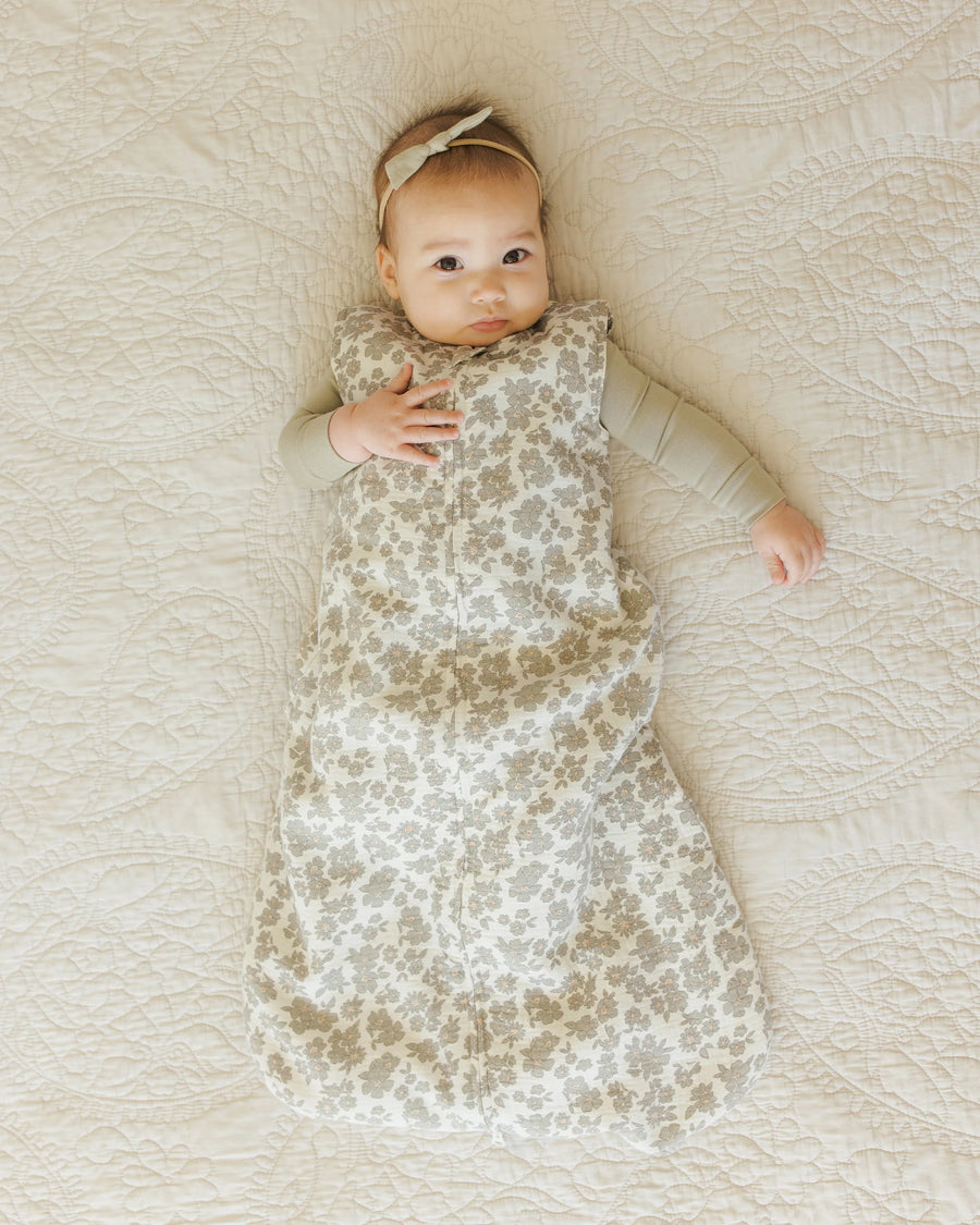 Green Floral Sleep Bag