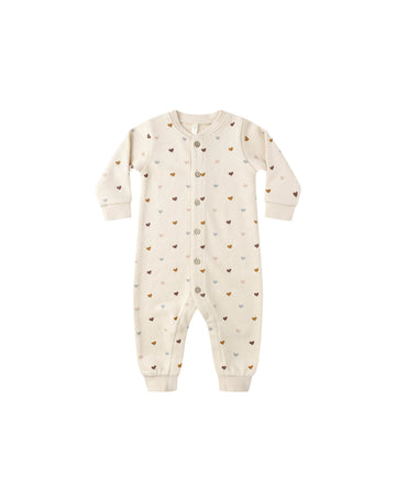 Hearts Button Down Jumpsuit