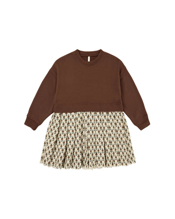 Vintage Bloom Sweatshirt Dress