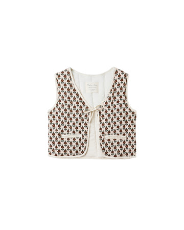 Harvest Floral Quilted Vest
