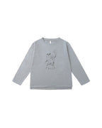 Basketball Raw Edge Long Sleeve Tee