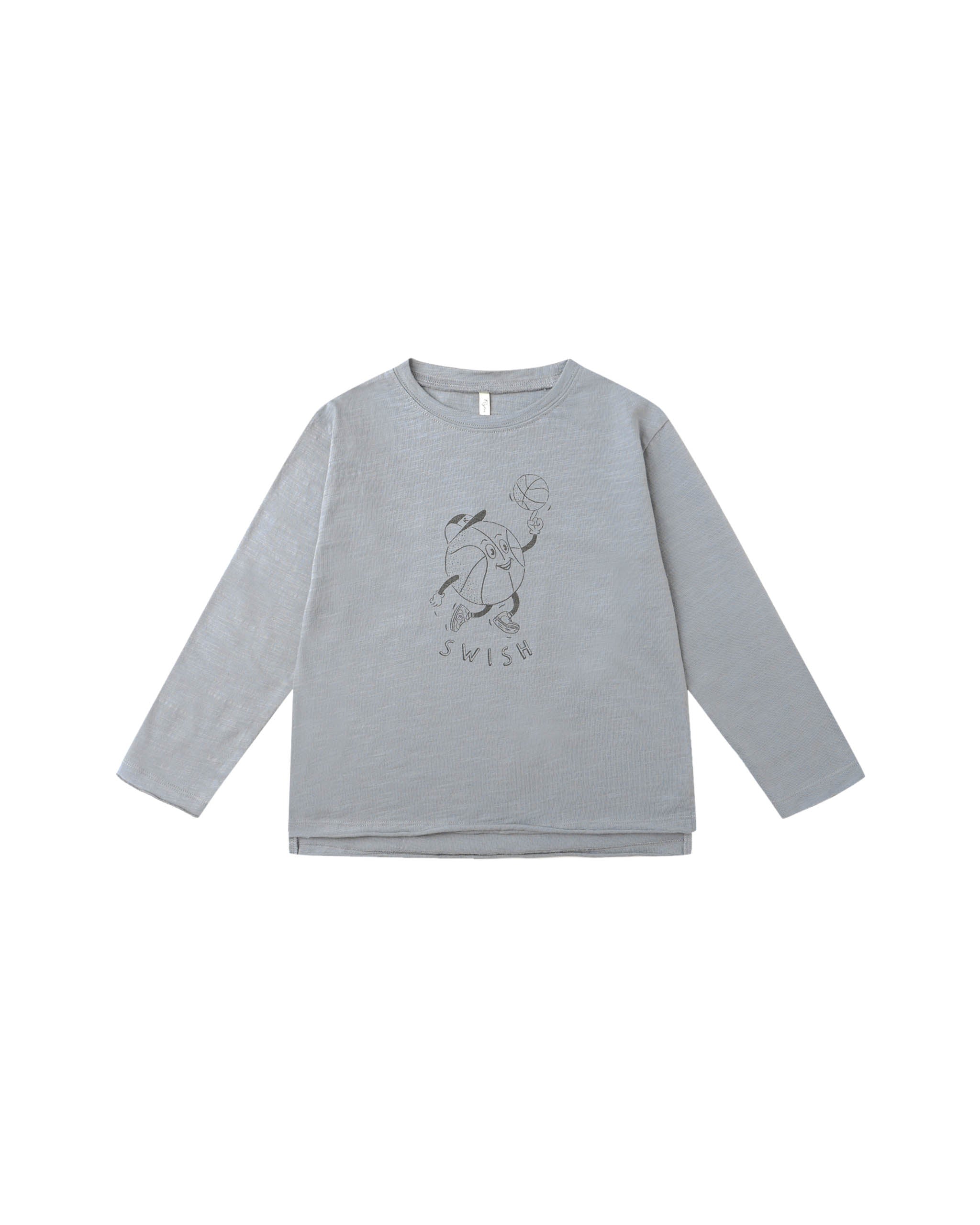 Basketball Raw Edge Long Sleeve Tee