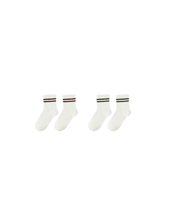 Brown & Green Stripe Socks