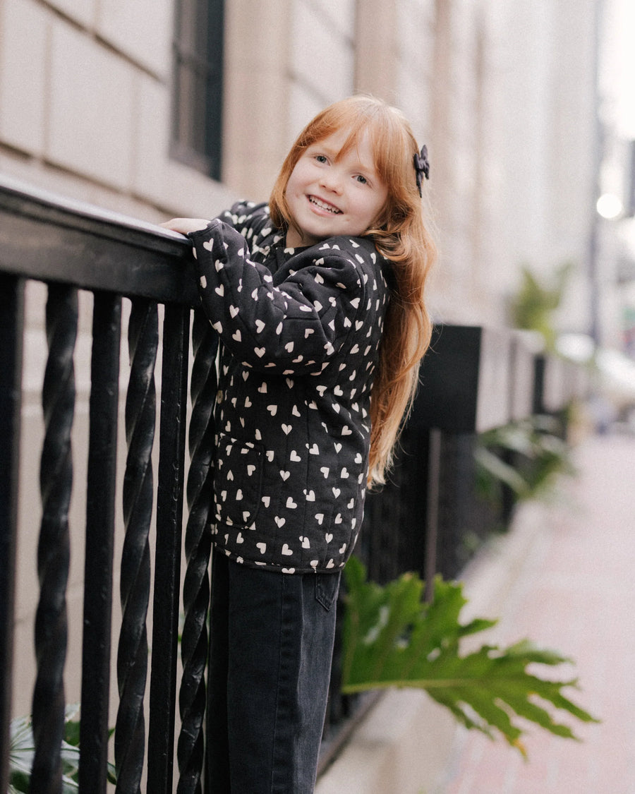 Hearts Quilted Coat