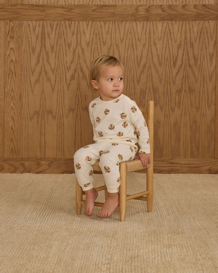 Basketball Long Sleeve Tee & Pant Set
