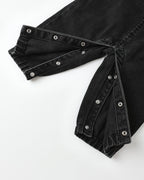 Washed Black Baby Overall