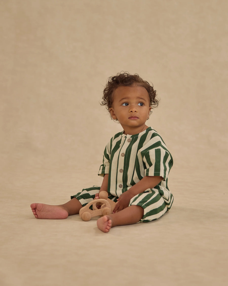 Green Stripe Hayes Jumpsuit