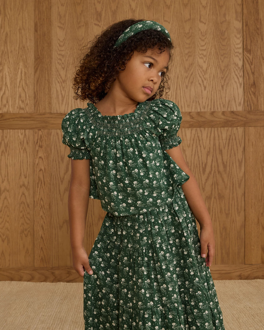 Green Ditsy Padded Headband