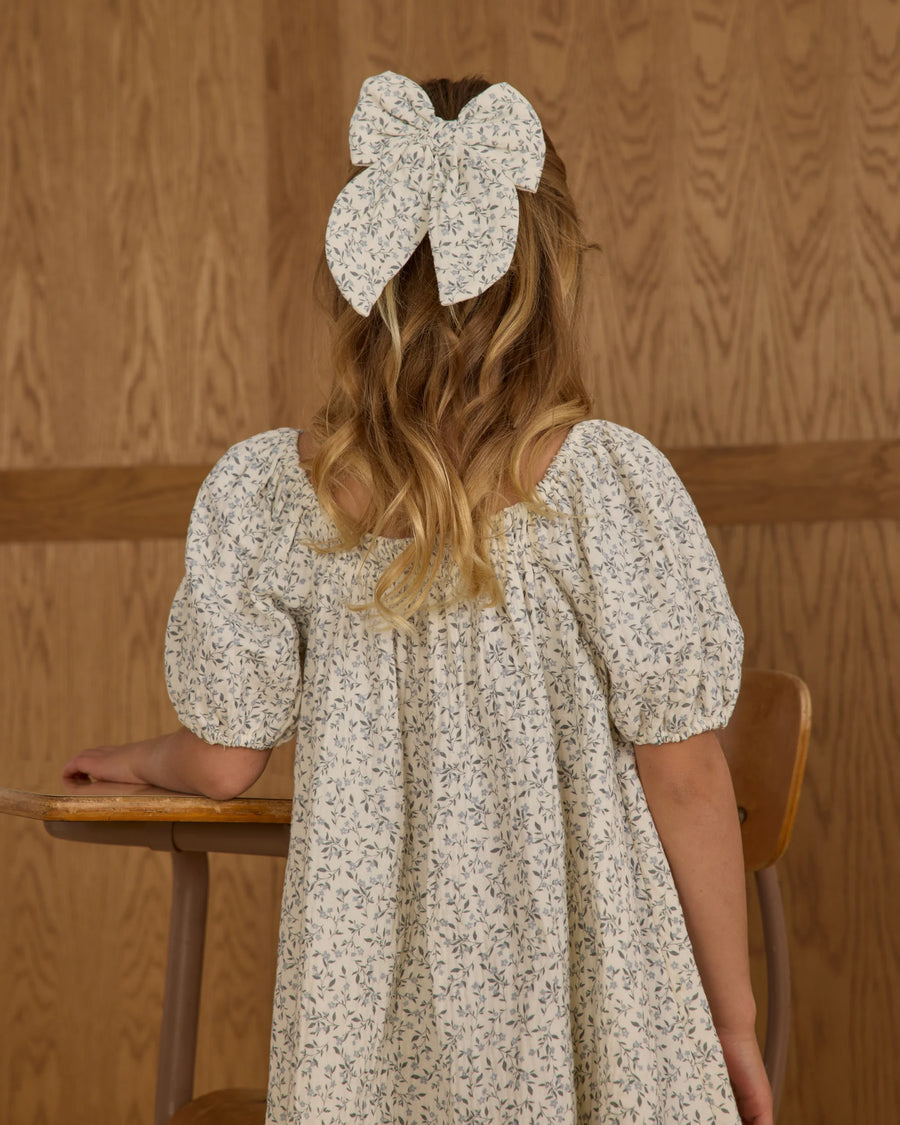 Blue Vines Oversized Bow