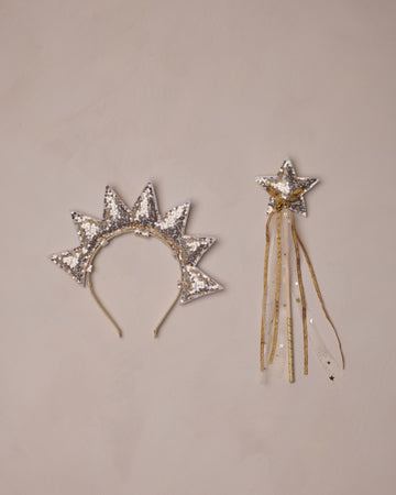 Gold Sun Crown & Wand
