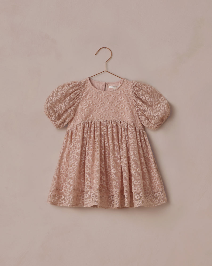 Rose Embroidered Daisy Luna Dress