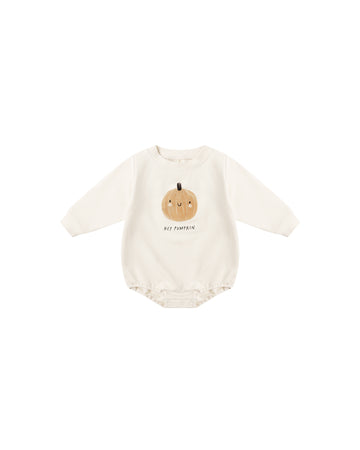 Pumpkin Crewneck Bubble Romper