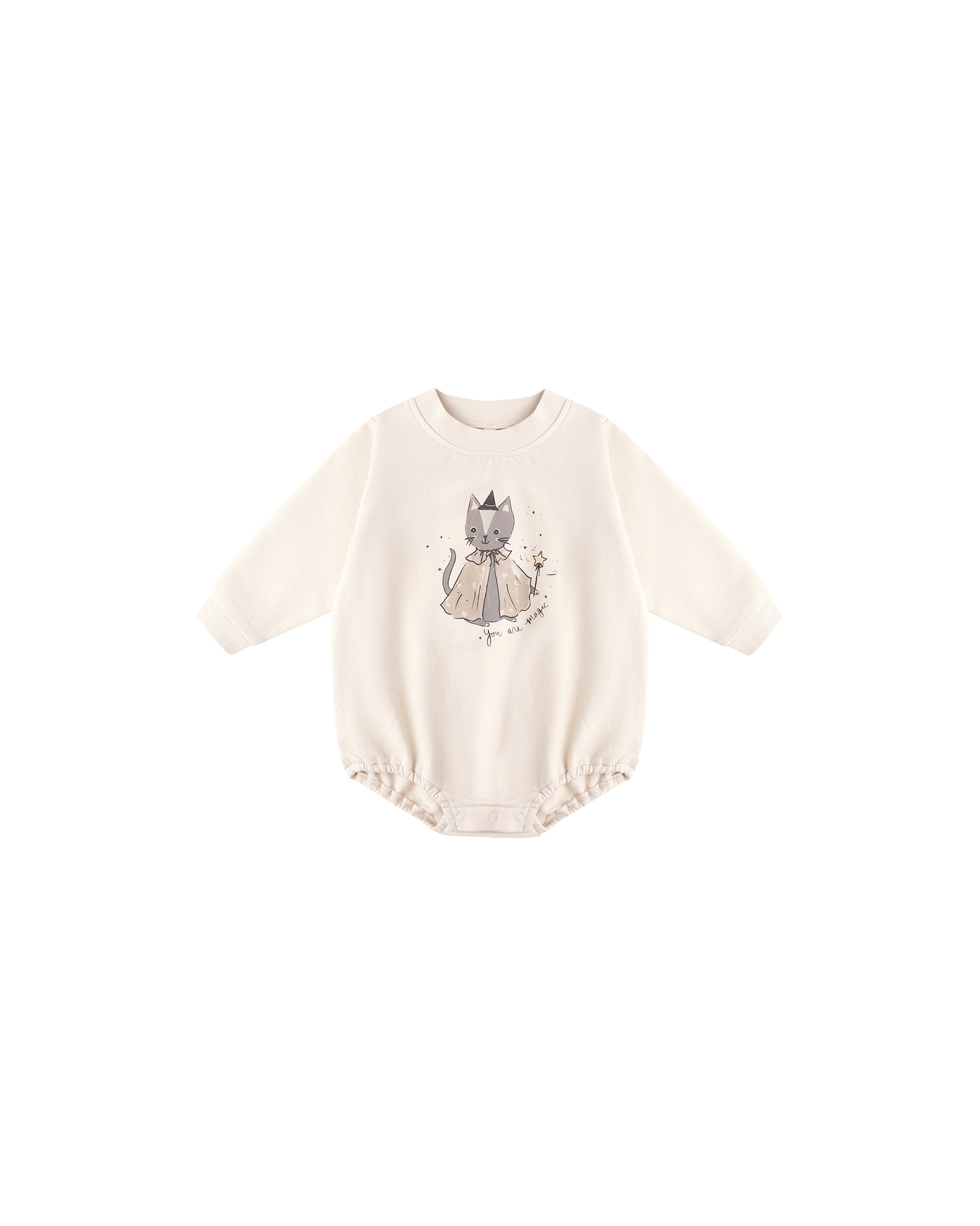 Magic Cat Crewneck Bubble Romper
