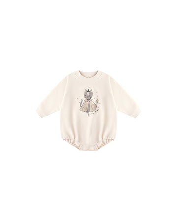 Magic Cat Crewneck Bubble Romper