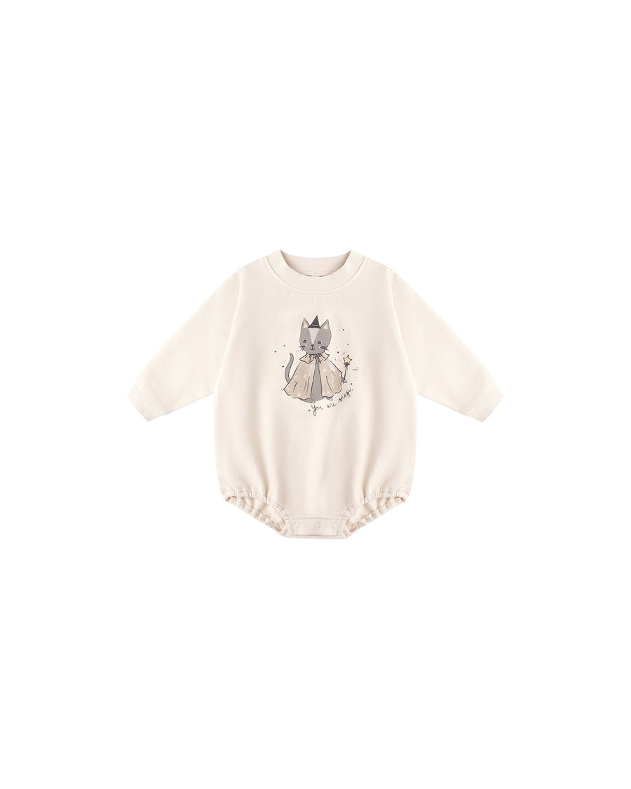 Magic Cat Crewneck Bubble Romper