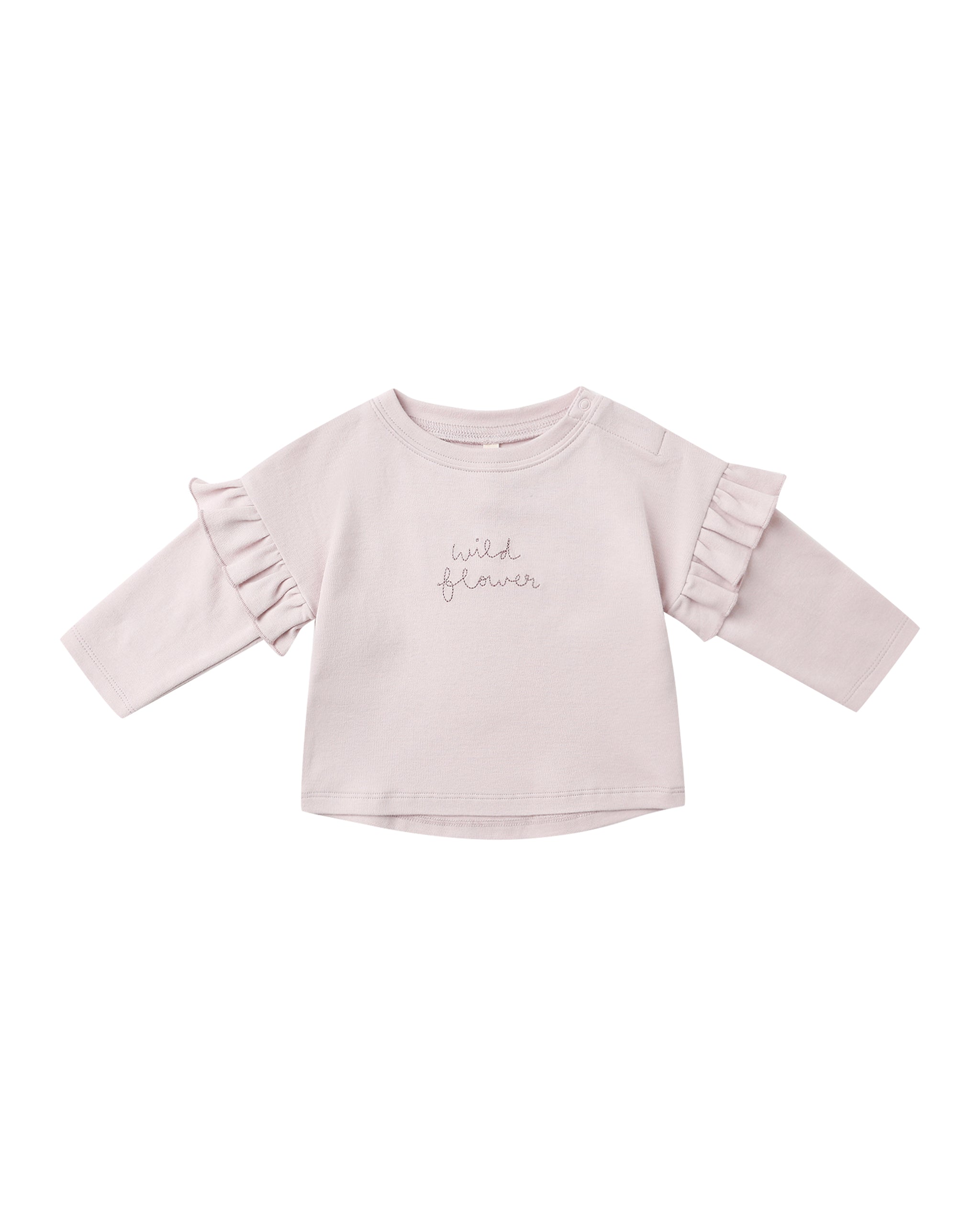 Wild Flower Ruffle Long Sleeve Tee