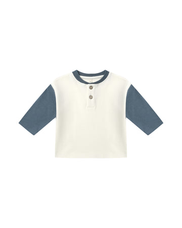Ocean Long Sleeve Henley Tee