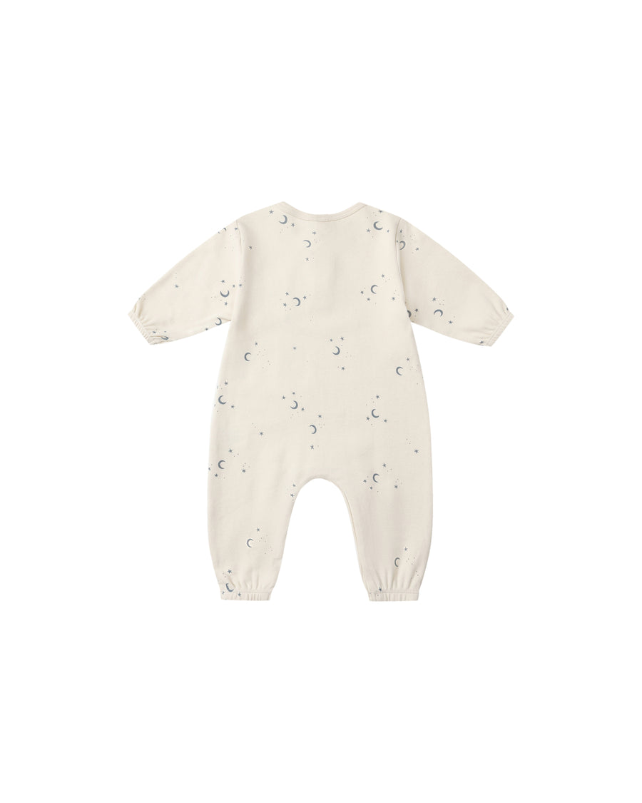 Moons Long Sleeve Pocket Jumpsuit