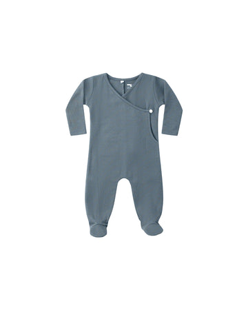Ocean Pointelle Wrap Footie
