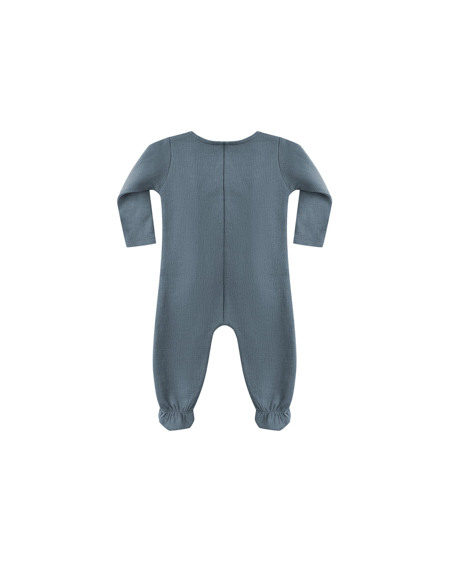 Ocean Pointelle Wrap Footie