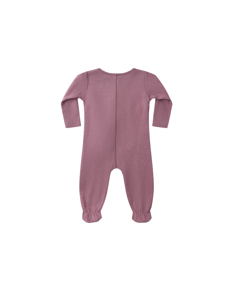 Mulberry Pointelle Wrap Footie