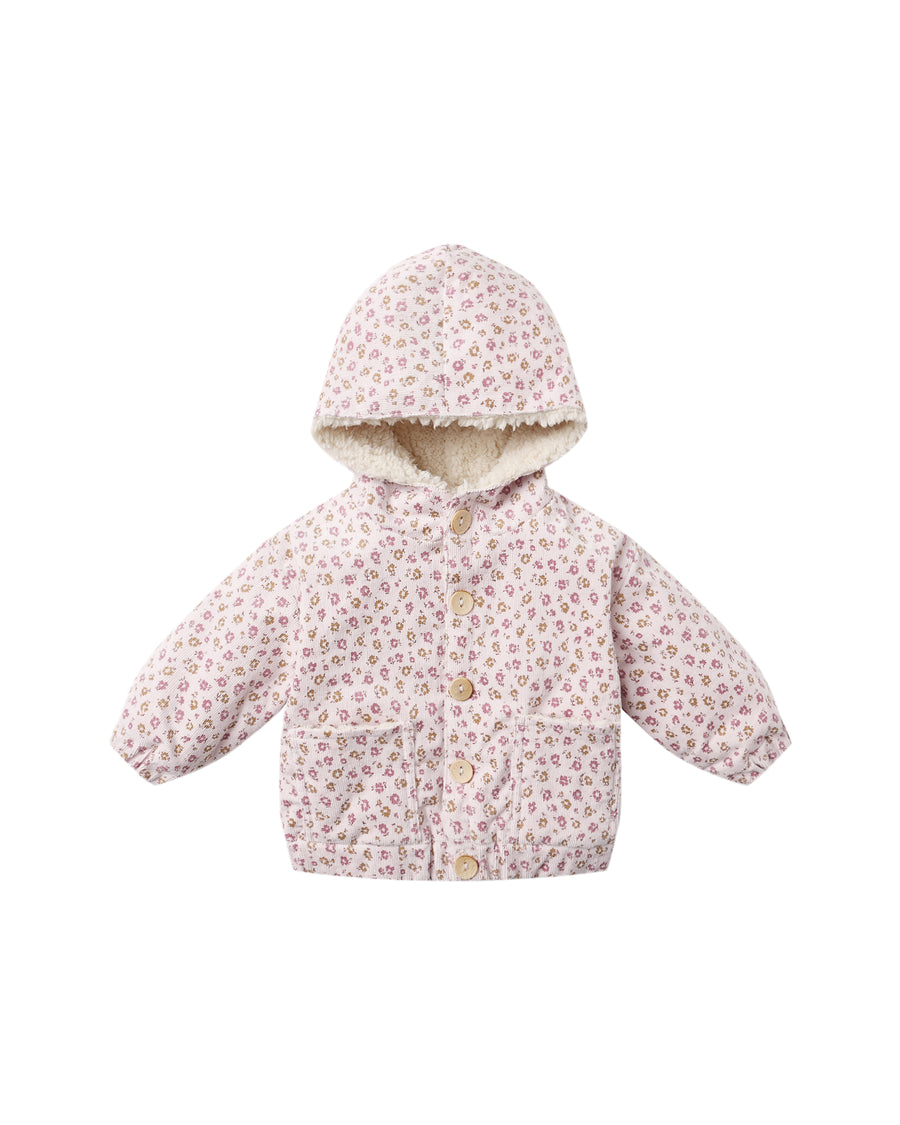 Wildflowers Corduroy Hooded Jacket