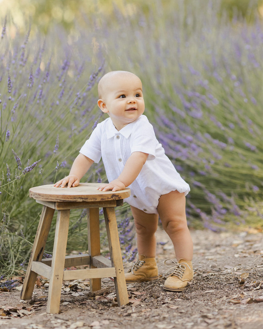 White Henry Romper