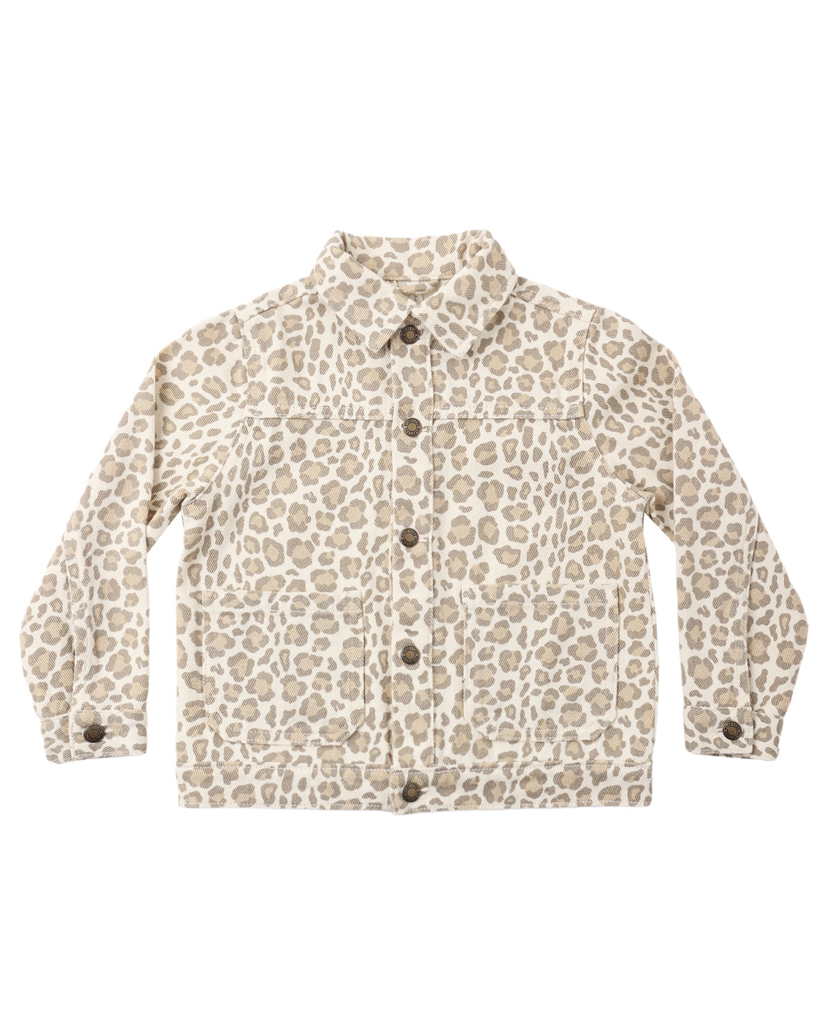 Leopard Denim Chore Coat